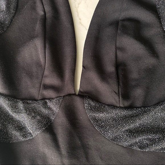 NEW Black sparkle bodysuit blouse - Picture 4 of 7